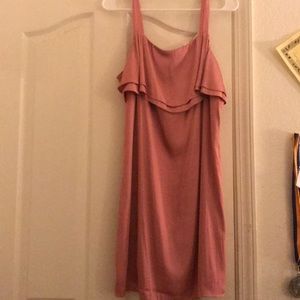 Silky pink dress